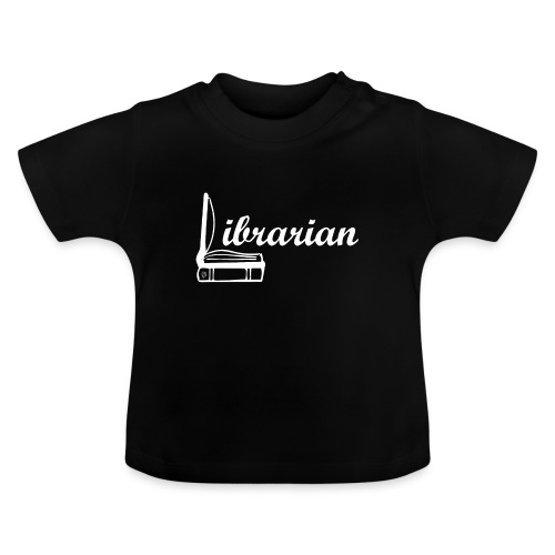 0325 Bibliotekar Bibliotekar Cool design - Økologisk T-shirt til baby, rund hals