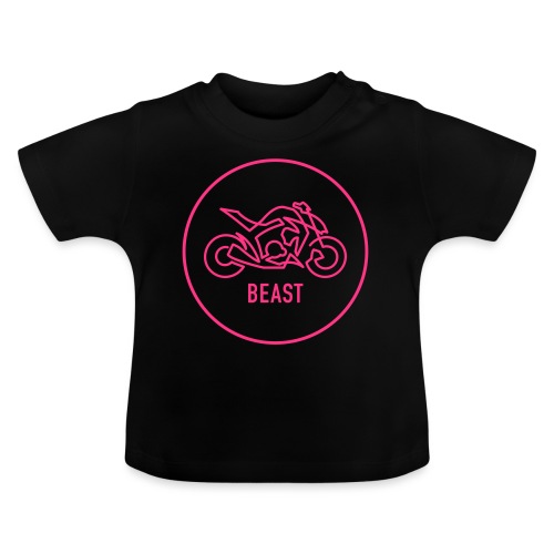 »One Line« Motorcycle - »BEAST« - Baby Bio-T-Shirt mit Rundhals