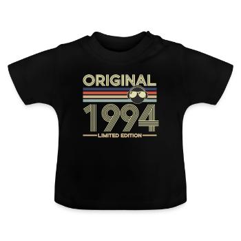 1994 - Baby Bio-T-Shirt mit Rundhals - Schwarz - Vorne