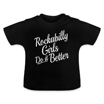 ROCKABILLY - Baby Bio-T-Shirt mit Rundhals - Schwarz - Vorne