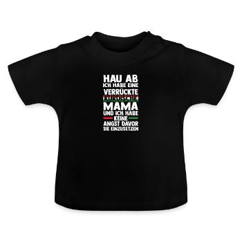 Kurden Mama Mutter Kurdistan - Baby Bio-T-Shirt mit Rundhals - Schwarz - Vorne