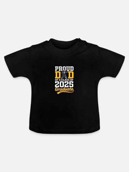 Klasse von 2025 - Baby Bio-T-Shirt mit Rundhals - Schwarz