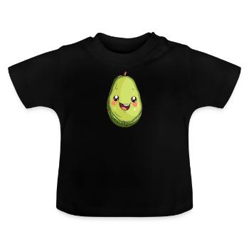 Avocado Umwelt - Baby Bio-T-Shirt mit Rundhals - Schwarz - Vorne