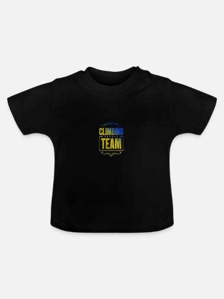 Climbing Crew - Baby Bio-T-Shirt mit Rundhals - Schwarz
