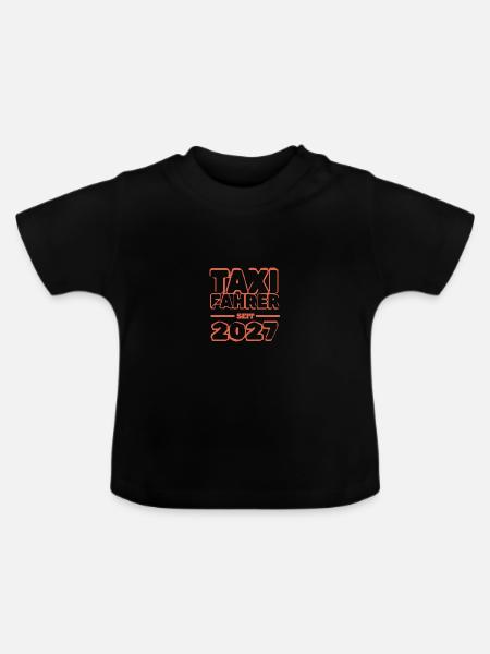 2027 - Baby Bio-T-Shirt mit Rundhals - Schwarz