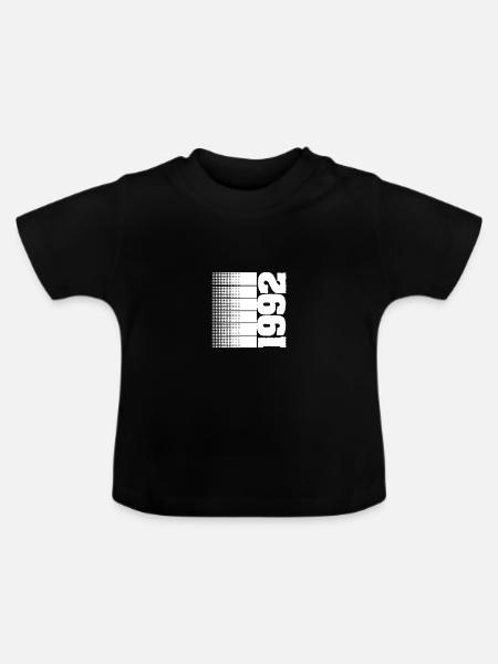 Hobby 1992 - Baby Bio-T-Shirt mit Rundhals - Schwarz
