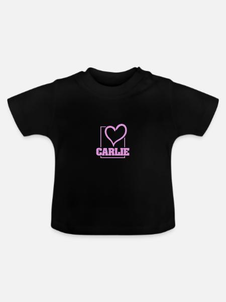 Bachelorette Carlie - Baby Bio-T-Shirt mit Rundhals - Schwarz