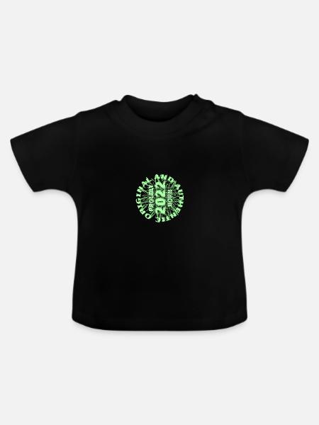 2022 - Baby Bio-T-Shirt mit Rundhals - Schwarz