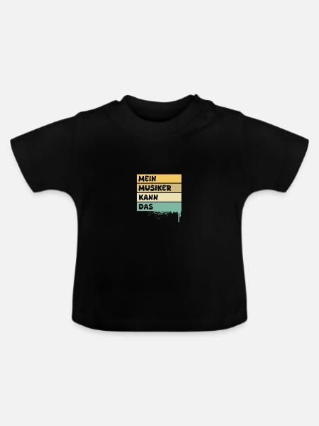 Musiker als Beruf - Baby Bio-T-Shirt mit Rundhals - Schwarz