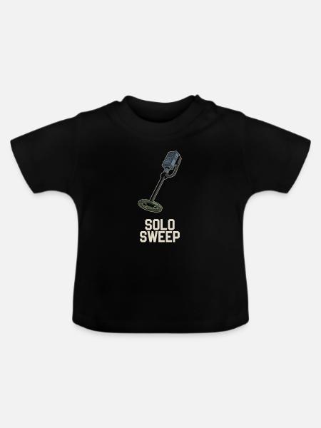 Introvertierter Metalldetektor-hobbyist - Baby Bio-T-Shirt mit Rundhals - Schwarz