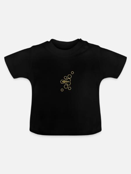 Name Anakin - Baby Bio-T-Shirt mit Rundhals - Schwarz