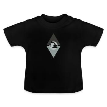 Conducteur d’excavatrice de construction de maison d’excavatrice - T-shirt bio col rond Bébé - noir - Devant