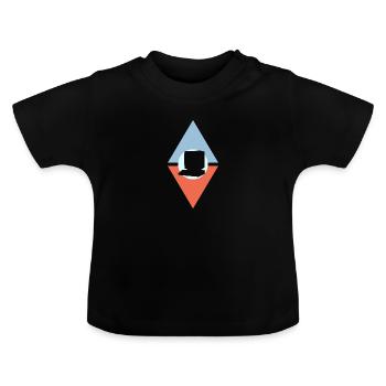 Technologie de jeu informatique - T-shirt bio col rond Bébé - noir - Devant