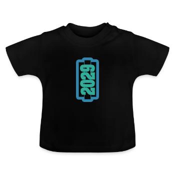 2029 - Baby Bio-T-Shirt mit Rundhals - Schwarz - Vorne