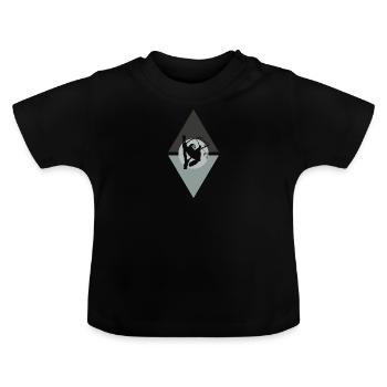 Faul Chill - Baby Bio-T-Shirt mit Rundhals - Schwarz - Vorne