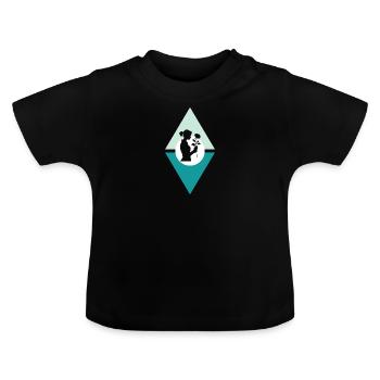Florist Botanisch - Baby Bio-T-Shirt mit Rundhals - Schwarz - Vorne