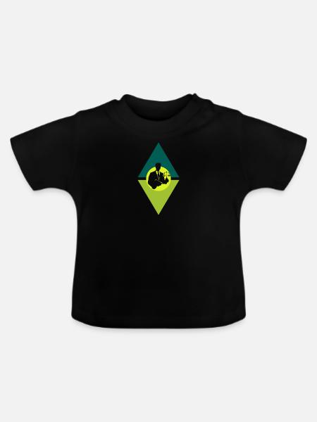 Gericht Richter Anwalt - Baby Bio-T-Shirt mit Rundhals - Schwarz