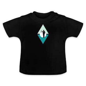 Anwalt Absatz Recht - Baby Bio-T-Shirt mit Rundhals - Schwarz - Vorne