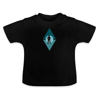 Cowboy Cowboy Bottes Selle - T-shirt bio col rond Bébé - noir - Devant