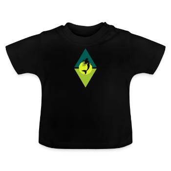 Mermaid Mythical Creature Marina - Baby Organic T-Shirt with Round Neck - black - Front