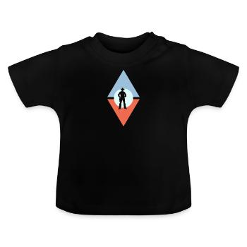 Selle Cowboy Ranch - T-shirt bio col rond Bébé - noir - Devant