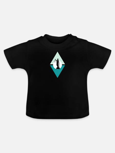 Anwalt Versicherung - Baby Bio-T-Shirt mit Rundhals - Schwarz