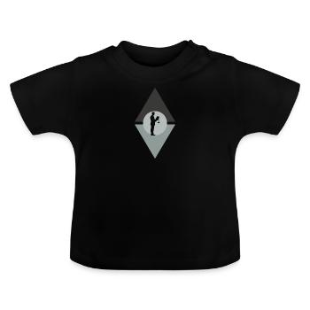 Traitement de l’avocat et du juge - T-shirt bio col rond Bébé - noir - Devant