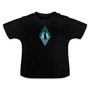 Lesen Writing Leseratte - Baby Bio-T-Shirt mit Rundhals - Schwarz - Vorne