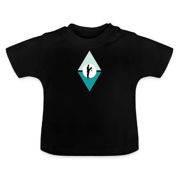 Gericht Versicherung Richter - Baby Bio-T-Shirt mit Rundhals - Schwarz - Vorne