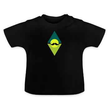 Bart Sir November - Baby Bio-T-Shirt mit Rundhals - Schwarz - Vorne