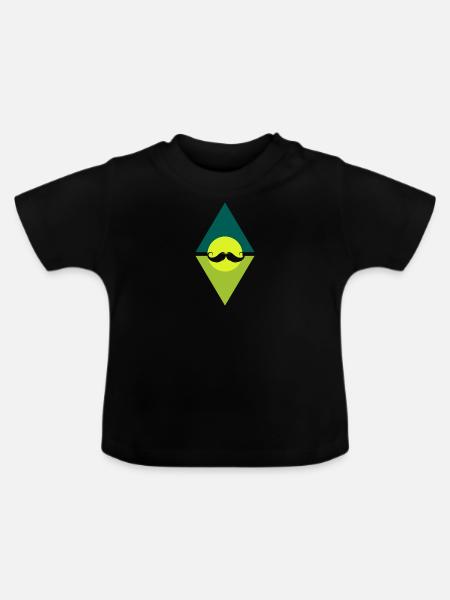 Bart Sir November - Baby Bio-T-Shirt mit Rundhals - Schwarz