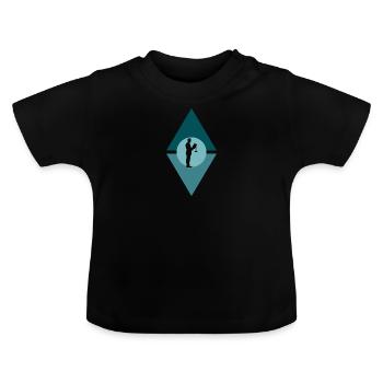 Gericht Recht - Baby Bio-T-Shirt mit Rundhals - Schwarz - Vorne