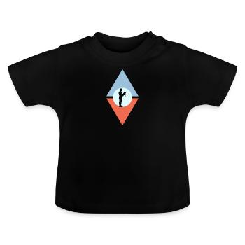 Juge du traitement des avocats - T-shirt bio col rond Bébé - noir - Devant
