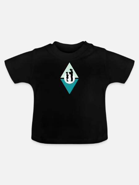 Grundschullehrer Lernen - Baby Bio-T-Shirt mit Rundhals - Schwarz