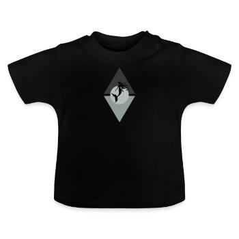 Fabelwesen Neptun Aquarium - Baby Bio-T-Shirt mit Rundhals - Schwarz - Vorne