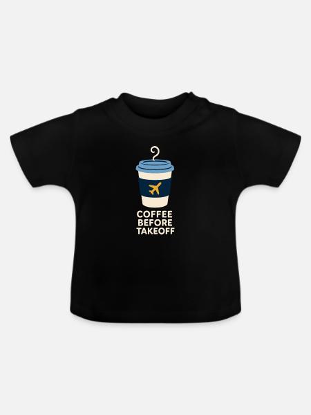 Flugbegleiter Kabinencrew Leben Luftfahrt - Baby Bio-T-Shirt mit Rundhals - Schwarz