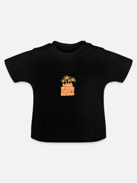 Urlaub Lara - Baby Bio-T-Shirt mit Rundhals - Schwarz