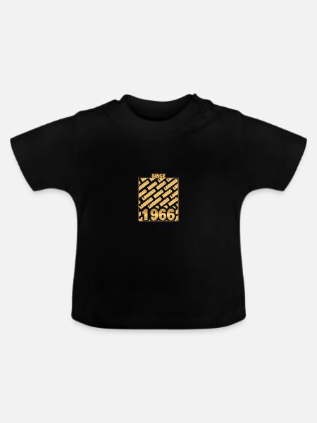 Held 1966 - Baby Bio-T-Shirt mit Rundhals - Schwarz