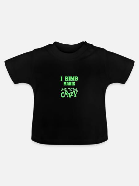 Marik - Baby Bio-T-Shirt mit Rundhals - Schwarz