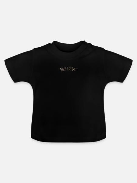 Bubbles | SPRUDEL - Baby Bio-T-Shirt mit Rundhals - Schwarz