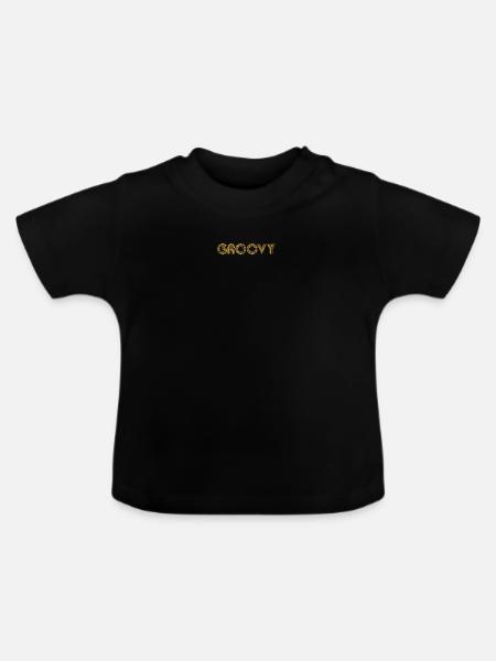 GROOVY Funk - Baby Bio-T-Shirt mit Rundhals - Schwarz