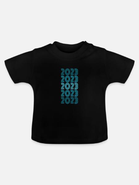 Jungeselle 2023 - Baby Bio-T-Shirt mit Rundhals - Schwarz