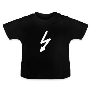 Blitz - Baby Bio-T-Shirt mit Rundhals - Schwarz - Vorne