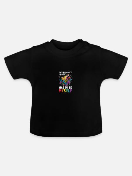 LGBT - Baby Bio-T-Shirt mit Rundhals - Schwarz