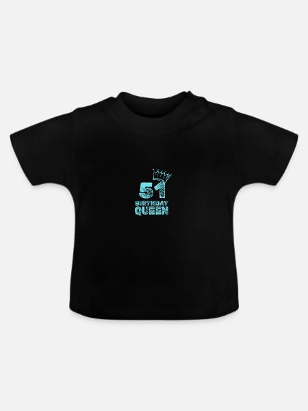 51 - Baby Bio-T-Shirt mit Rundhals - Schwarz
