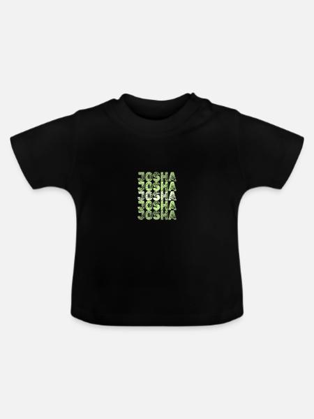 Josha als Josha - Baby Bio-T-Shirt mit Rundhals - Schwarz