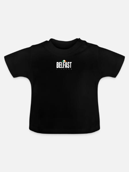 Belfast - Baby Bio-T-Shirt mit Rundhals - Schwarz