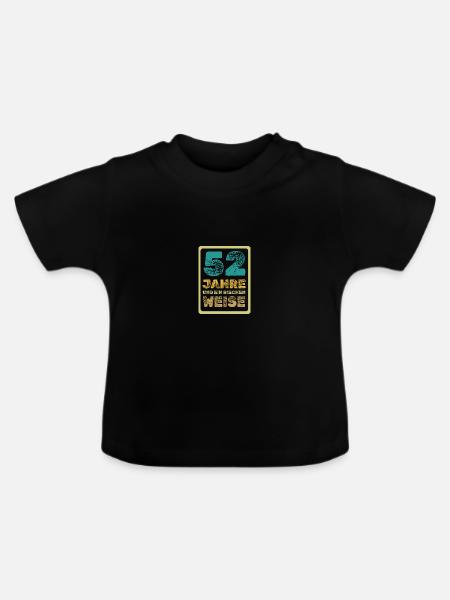 52 - Baby Bio-T-Shirt mit Rundhals - Schwarz
