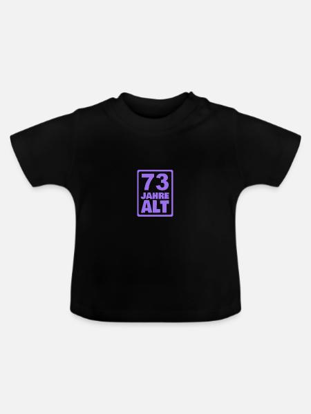 73 - Baby Bio-T-Shirt mit Rundhals - Schwarz