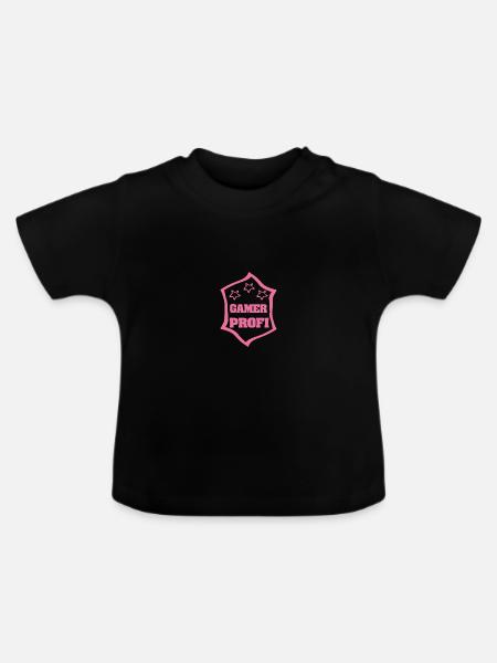 Beruf Gamer - Baby Bio-T-Shirt mit Rundhals - Schwarz